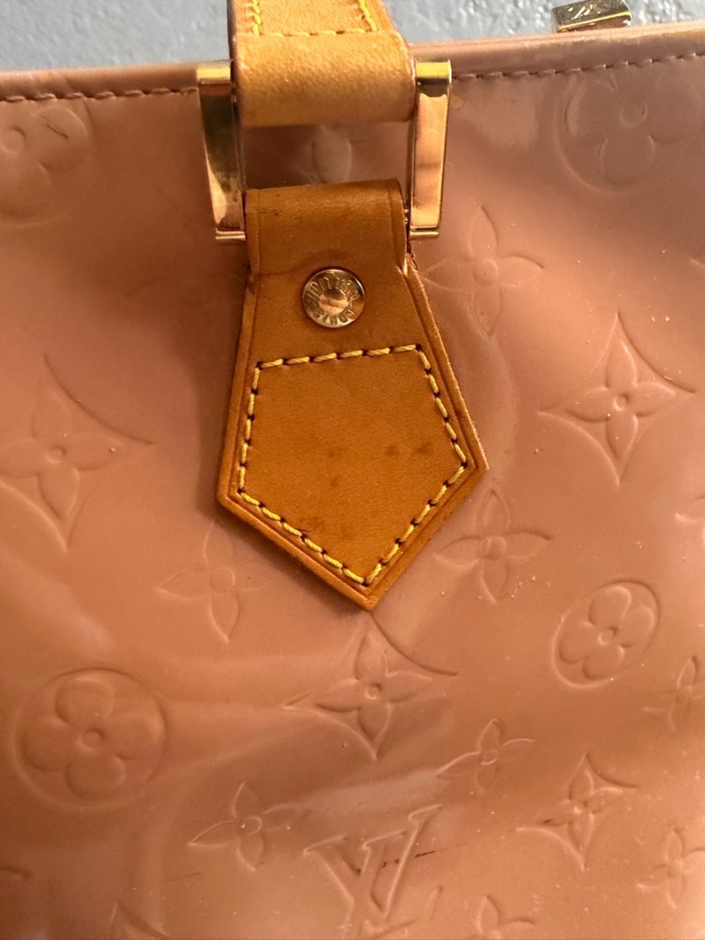 Vintage Louis Vuitton Monogram Vernis Houston Tote - Rose Pink - Picture 6 of 16